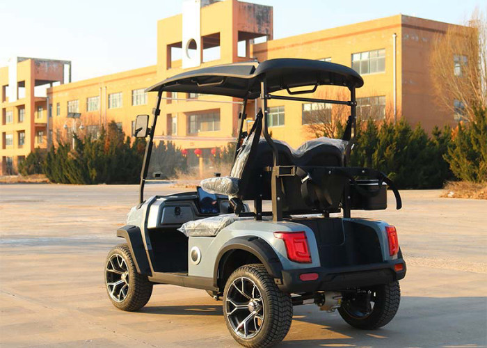 72v electric golf cart prepared for torque and passenger load evaluation