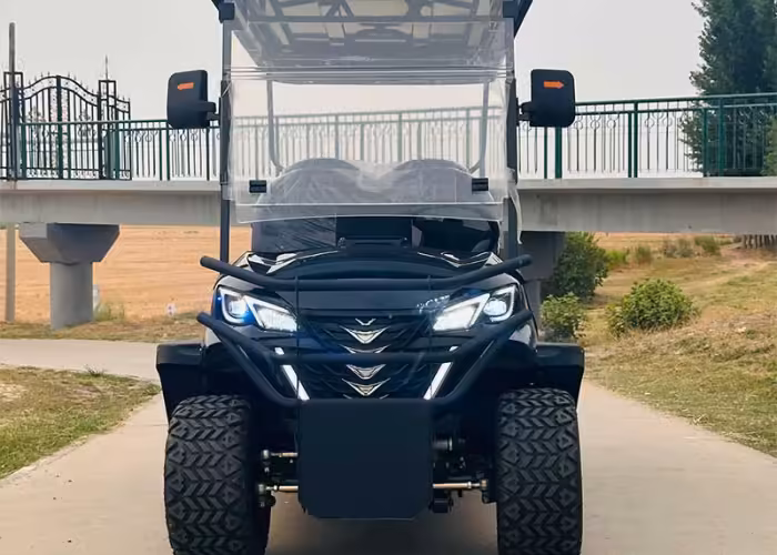 electric golf cart accessibility planning for guest boarding routes