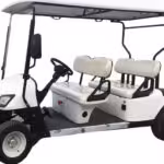 electric golf cart charger room SOP with labeled charging bays