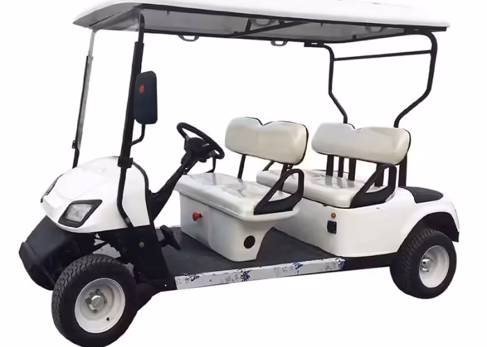 electric golf cart charger room SOP with labeled charging bays