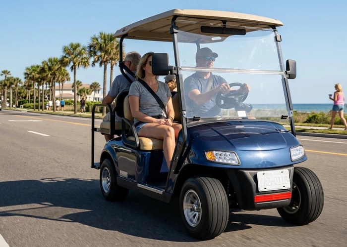 electric golf cart tire brake and suspension inspection