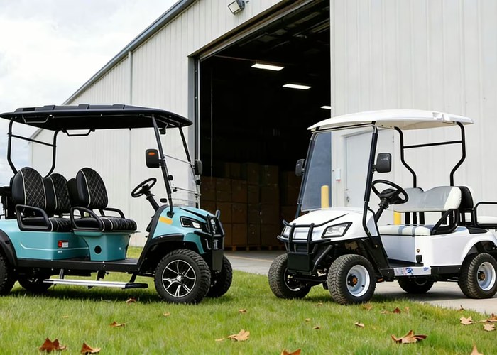 electric golf cart ride comfort review for passenger seating and route smoothness