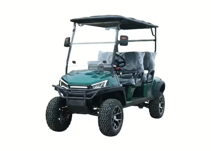 electric golf cart seat suspension and tire setup reviewed before guest operation