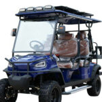 Btype electric golf cart prepared for security patrol service
